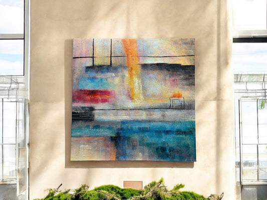Beam of Light - Abstract Oil - #1284