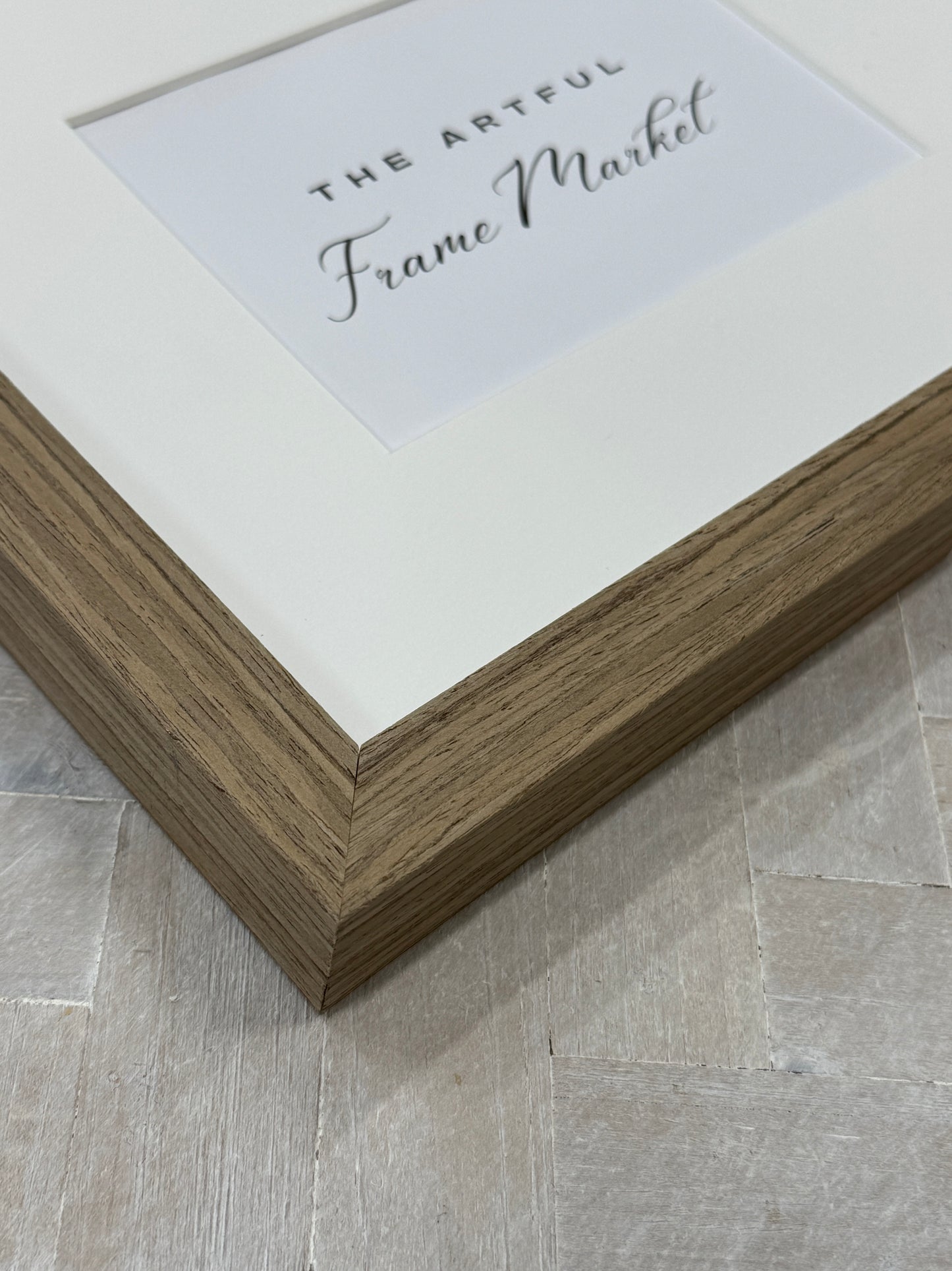 Woodland Brown Natural Wood Picture Frame with Mat