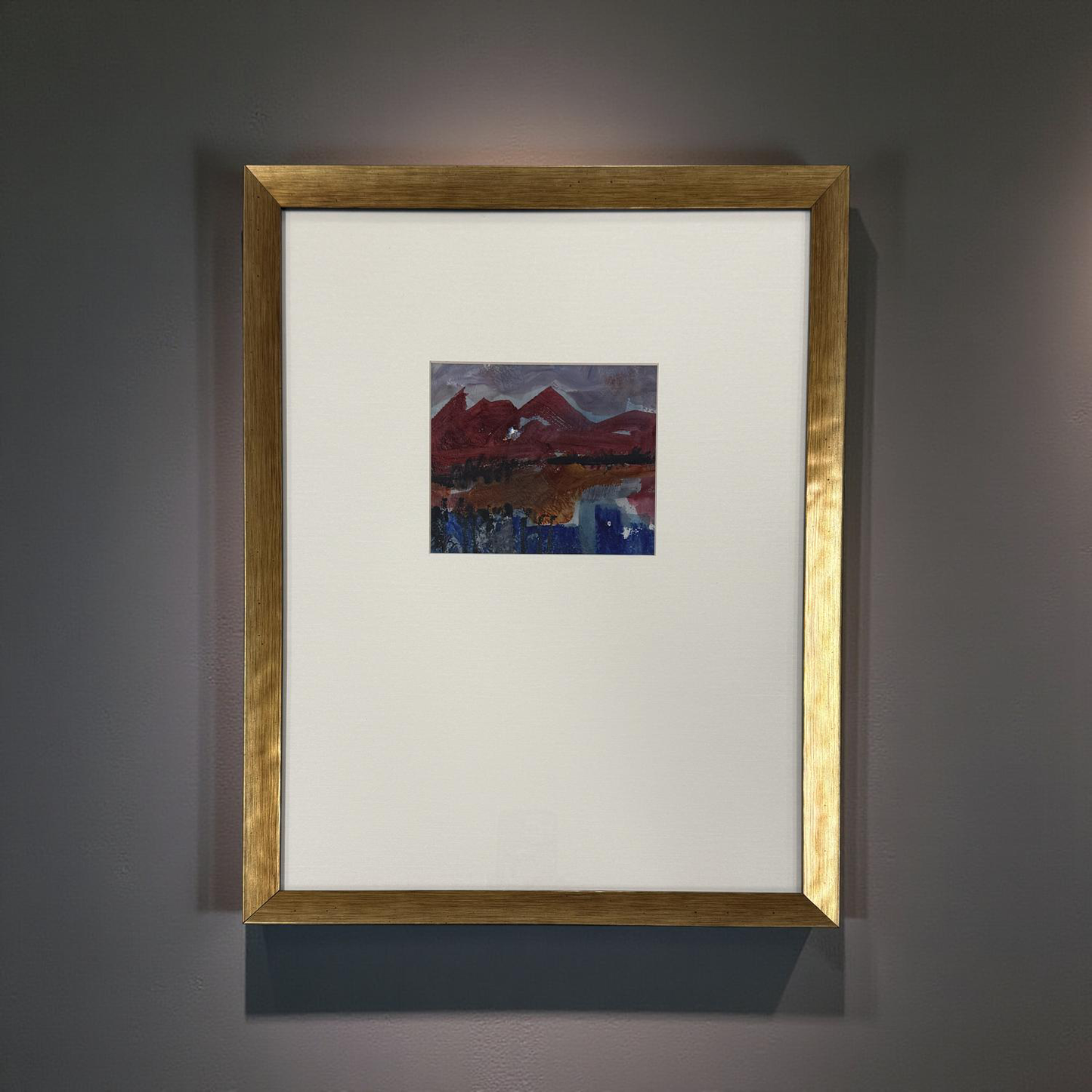 Red Rock Mountains - Angela Reed - Mixed Media on paper #1977