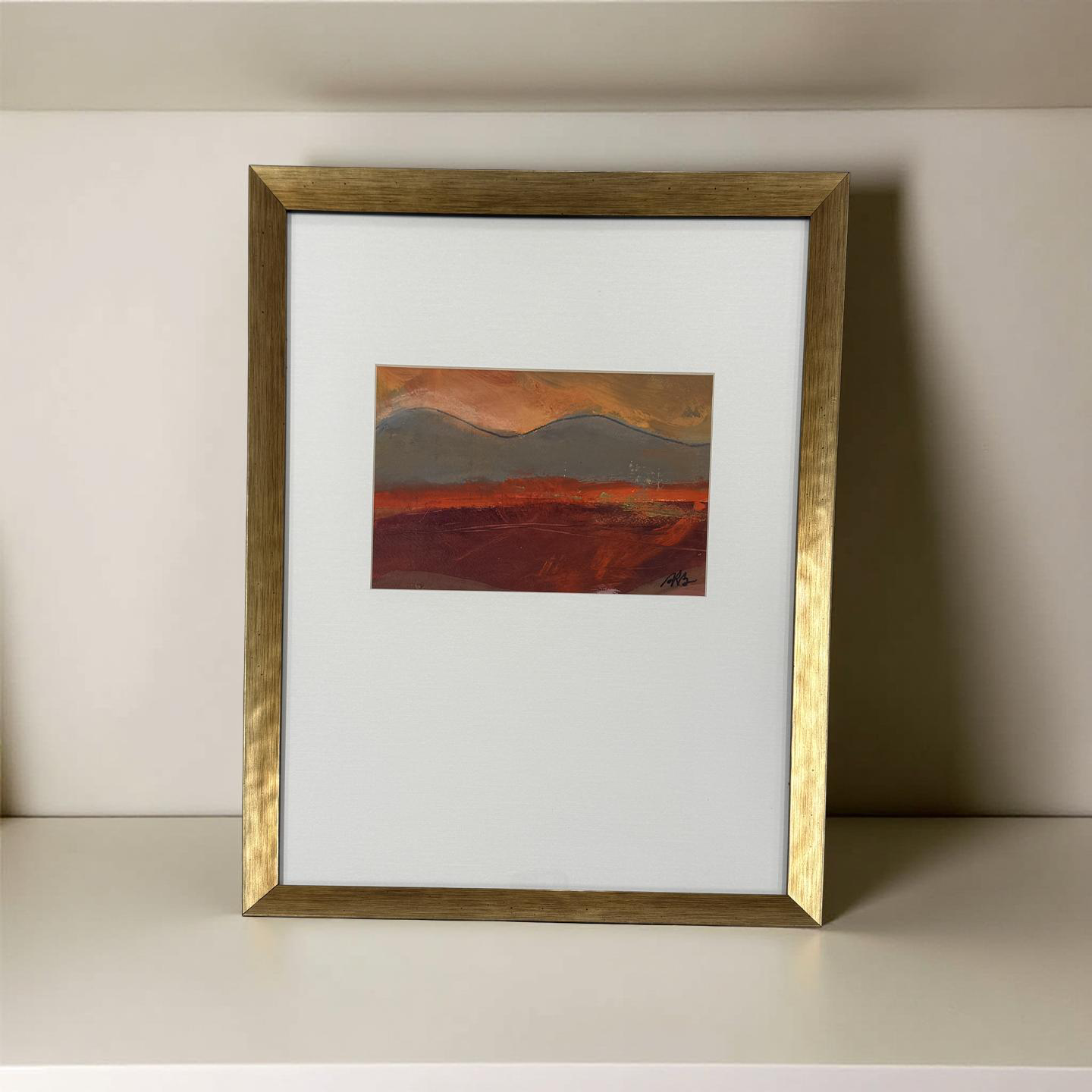 Hillside - Angela Reed - Mixed media on paper #1976