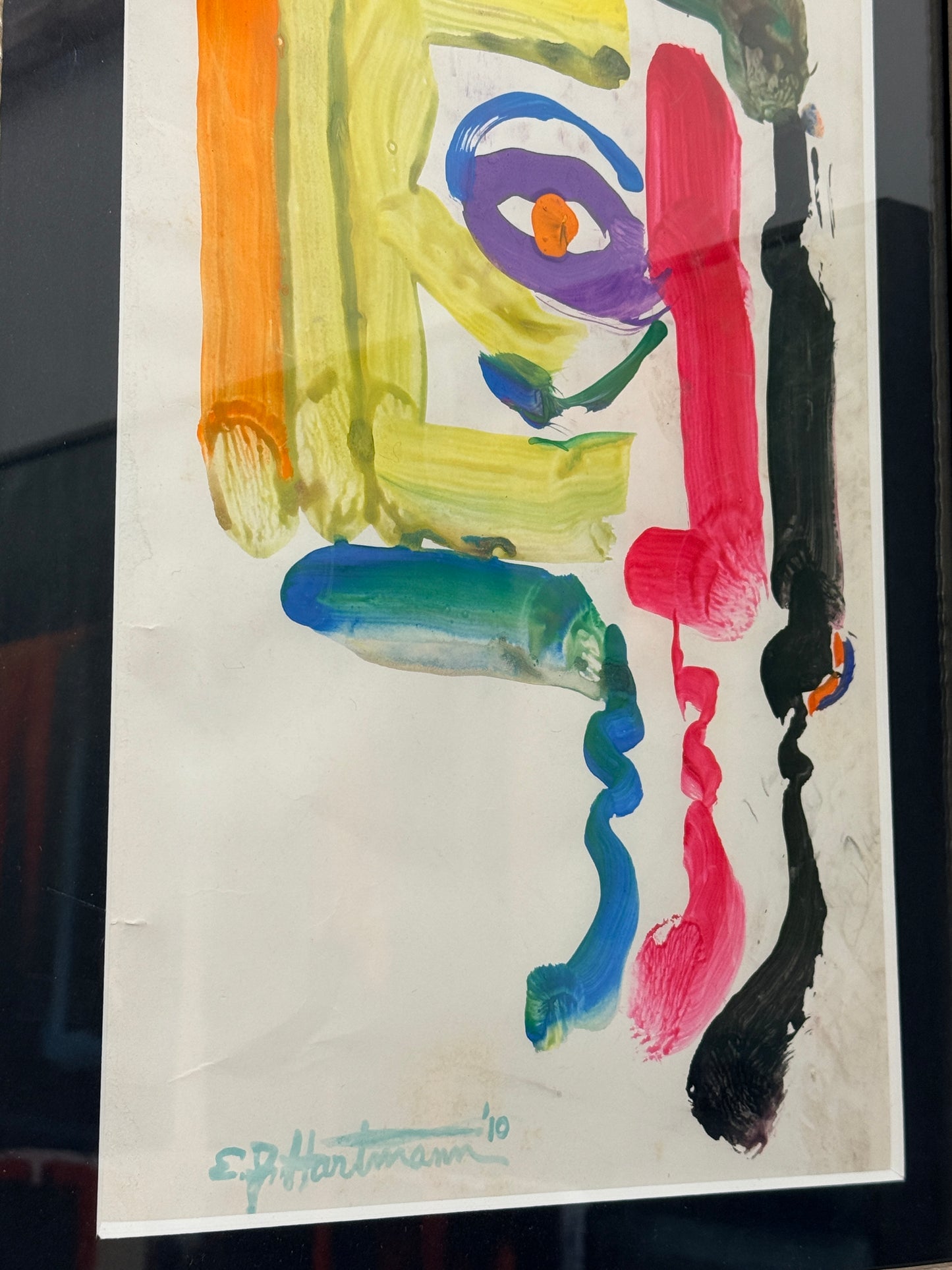 Many Faces - Ed Hartman  - Mixed Media on Paper #1420