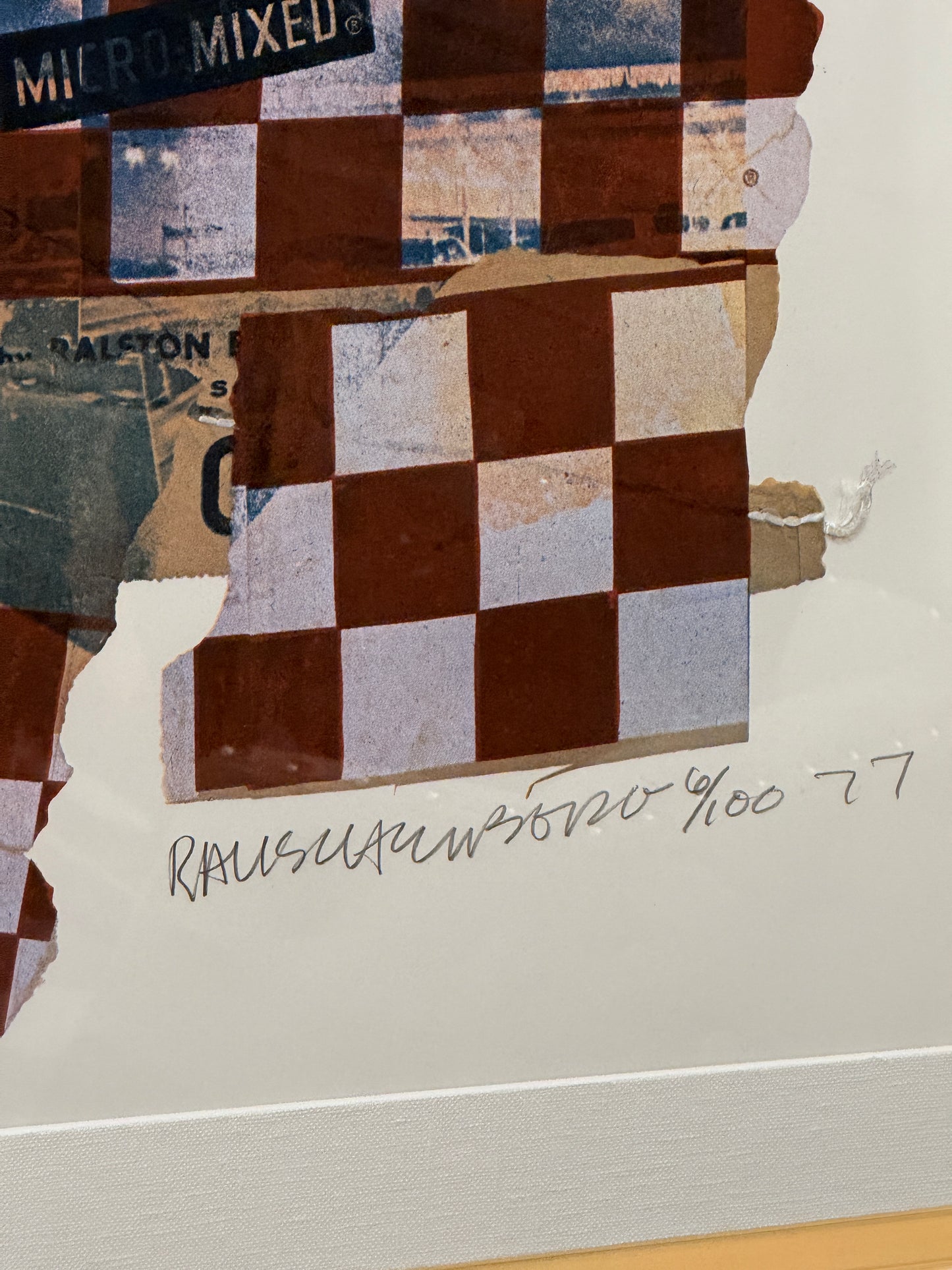 Robert Rauschenberg - Goat Chow (from the Chow Bags suite), 1977  #1421
