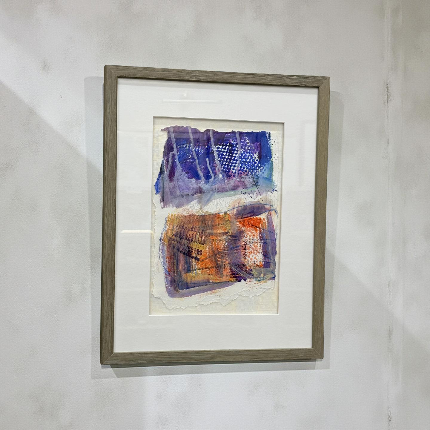 Veins of color - Angela Reed - Mixed media on paper #1419