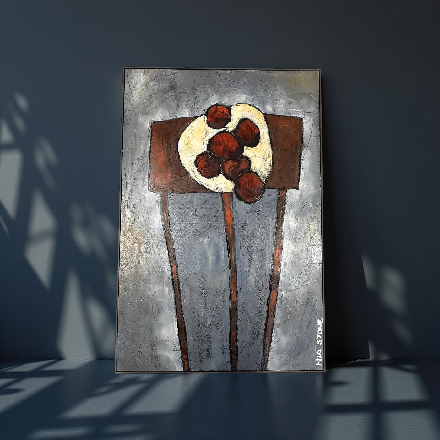 Table Setting - Mia Stone - Mixed media on canvas #1427