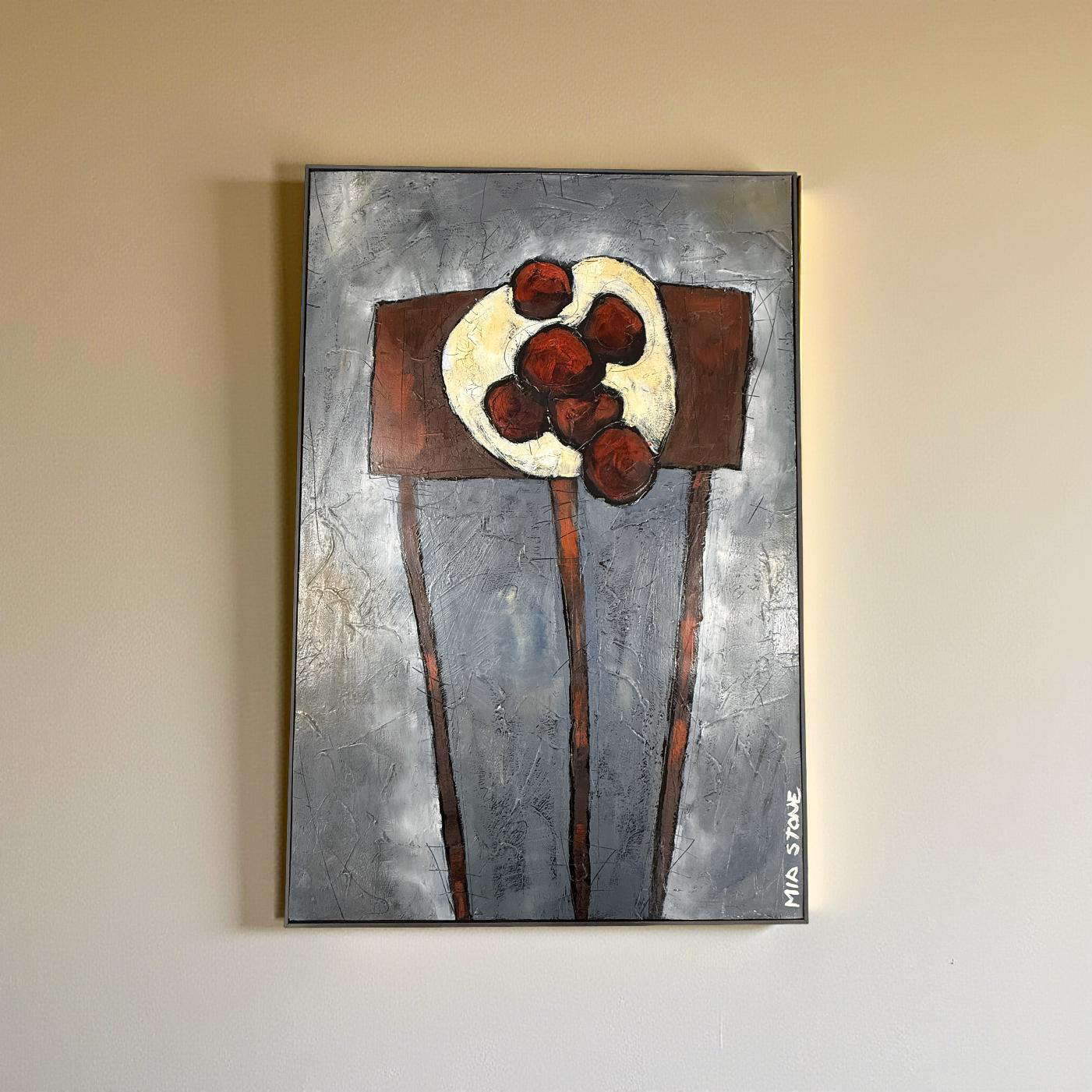 Table Setting - Mia Stone - Mixed media on canvas #1427
