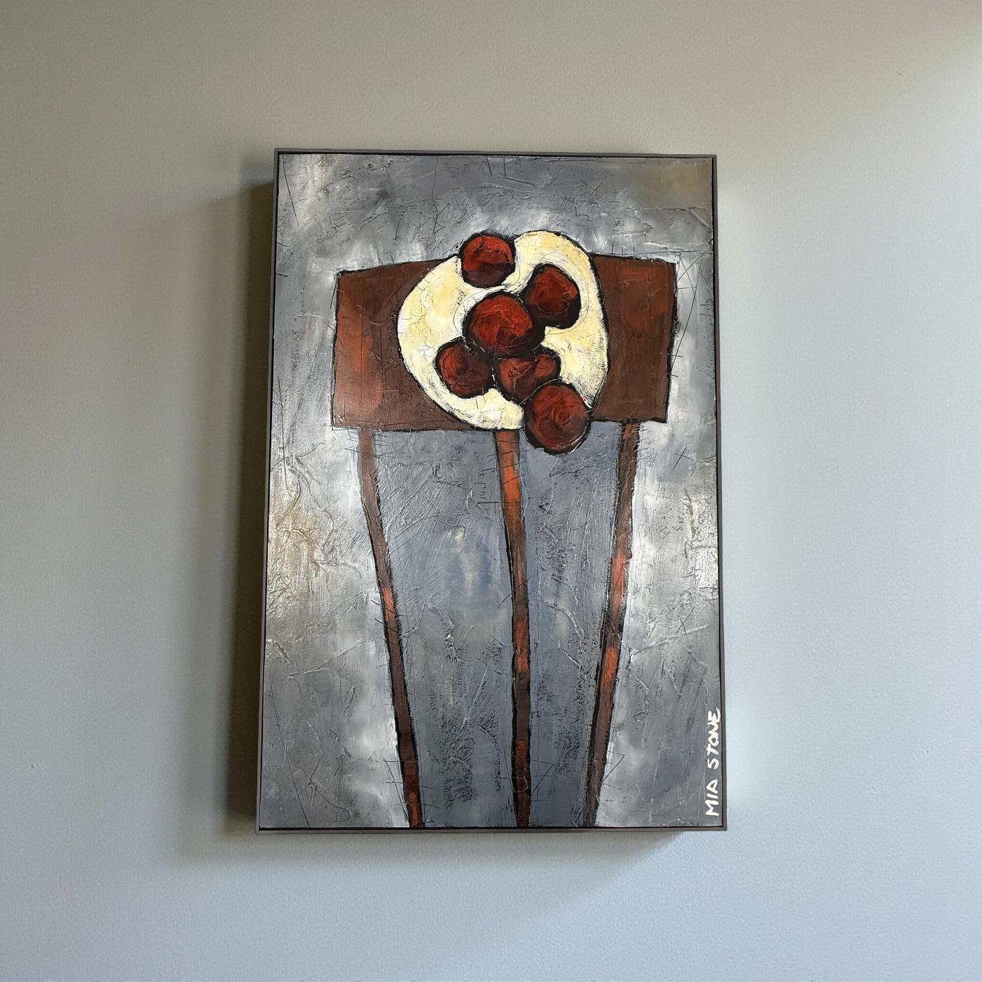 Table Setting - Mia Stone - Mixed media on canvas #1427