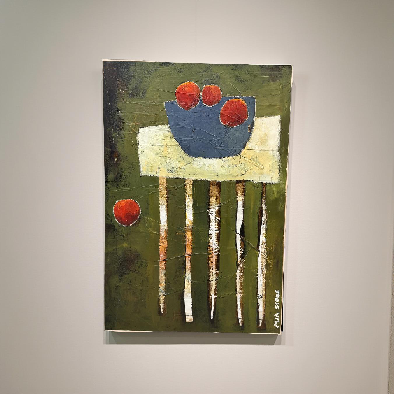 Table Setting II - Mia Stone - Mixed media on canvas #2006