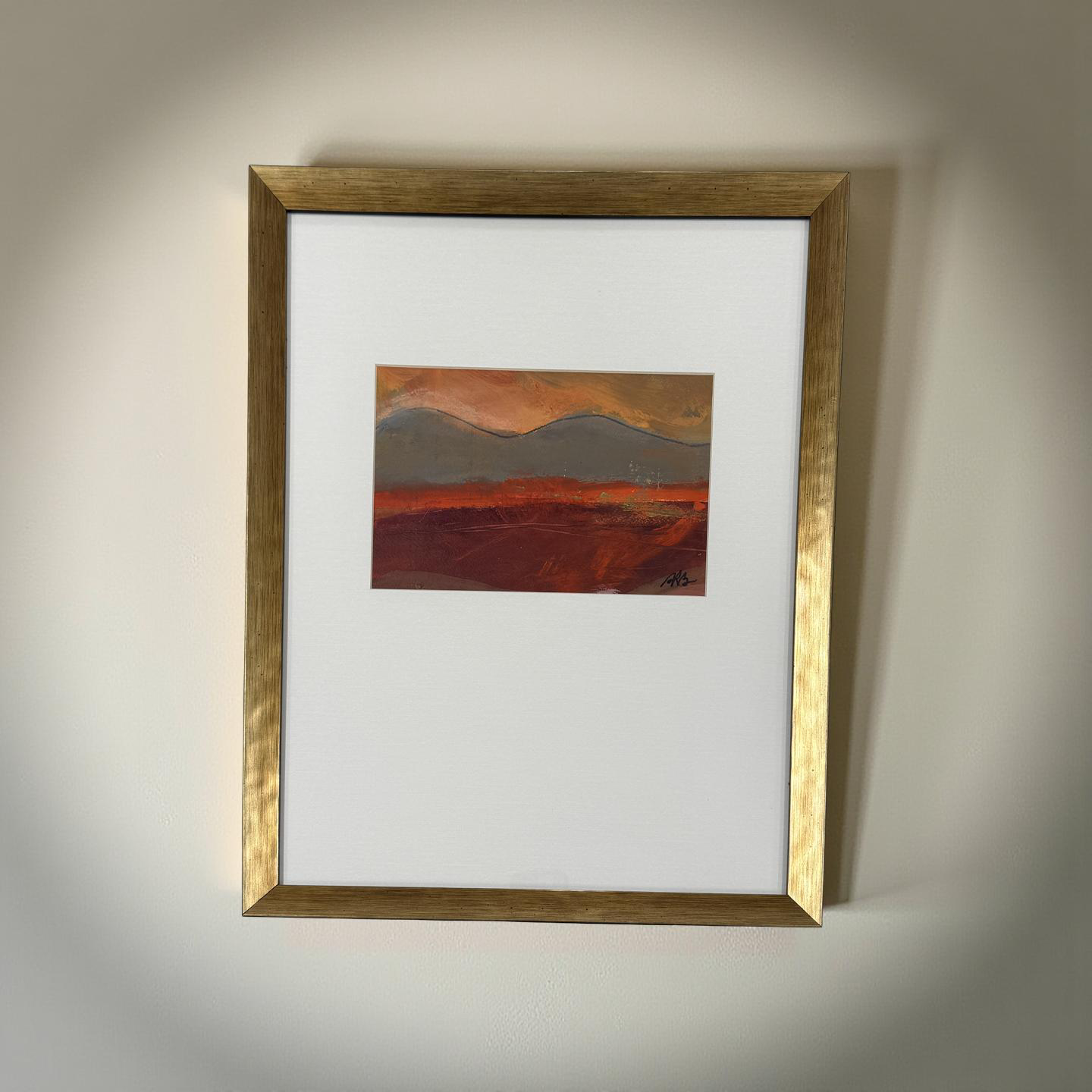 Hillside - Angela Reed - Mixed media on paper #1976