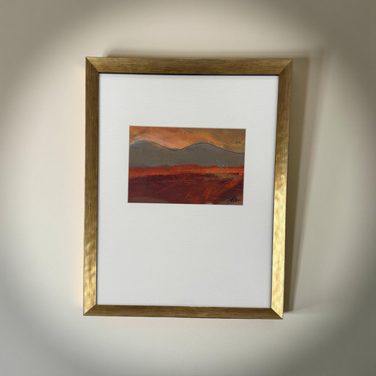 Hillside - Angela Reed - Mixed media on paper #1976
